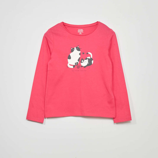 Long-sleeved T-shirt FUCH_CATS