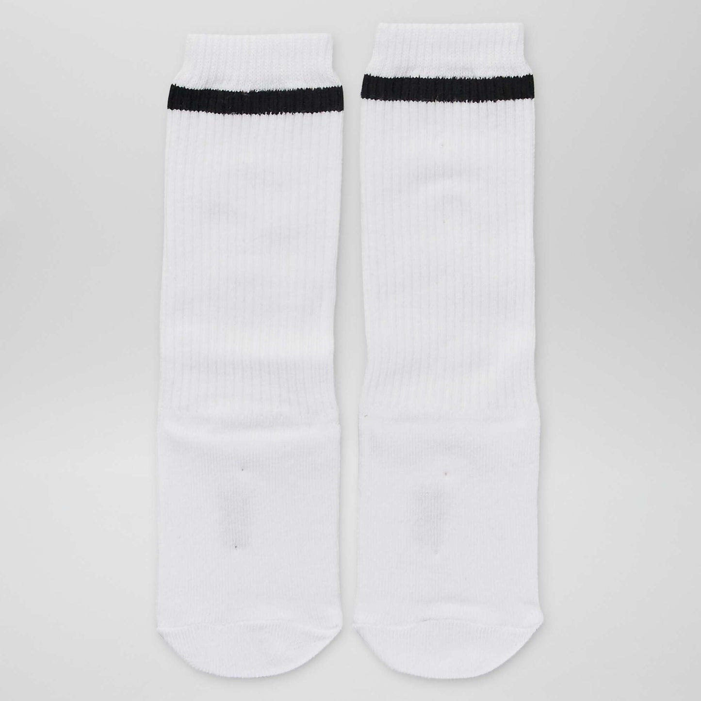 Pack of 3 pairs of long sports socks WHITE