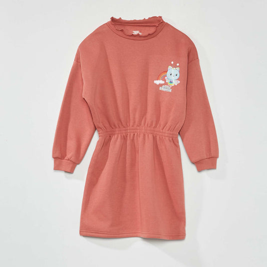 Sweatshirt fabric 'Gabby's Dollhouse' dress PINK