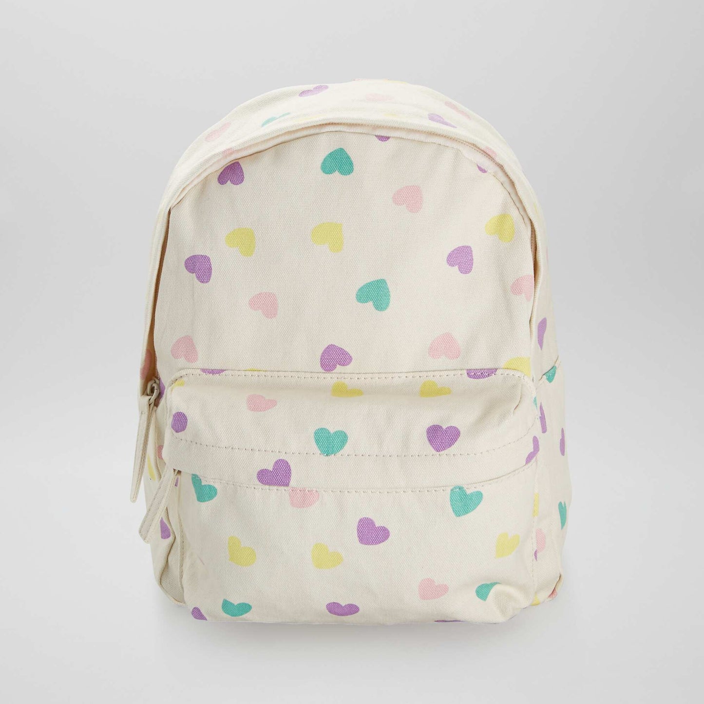 Heart canvas backpack hearts