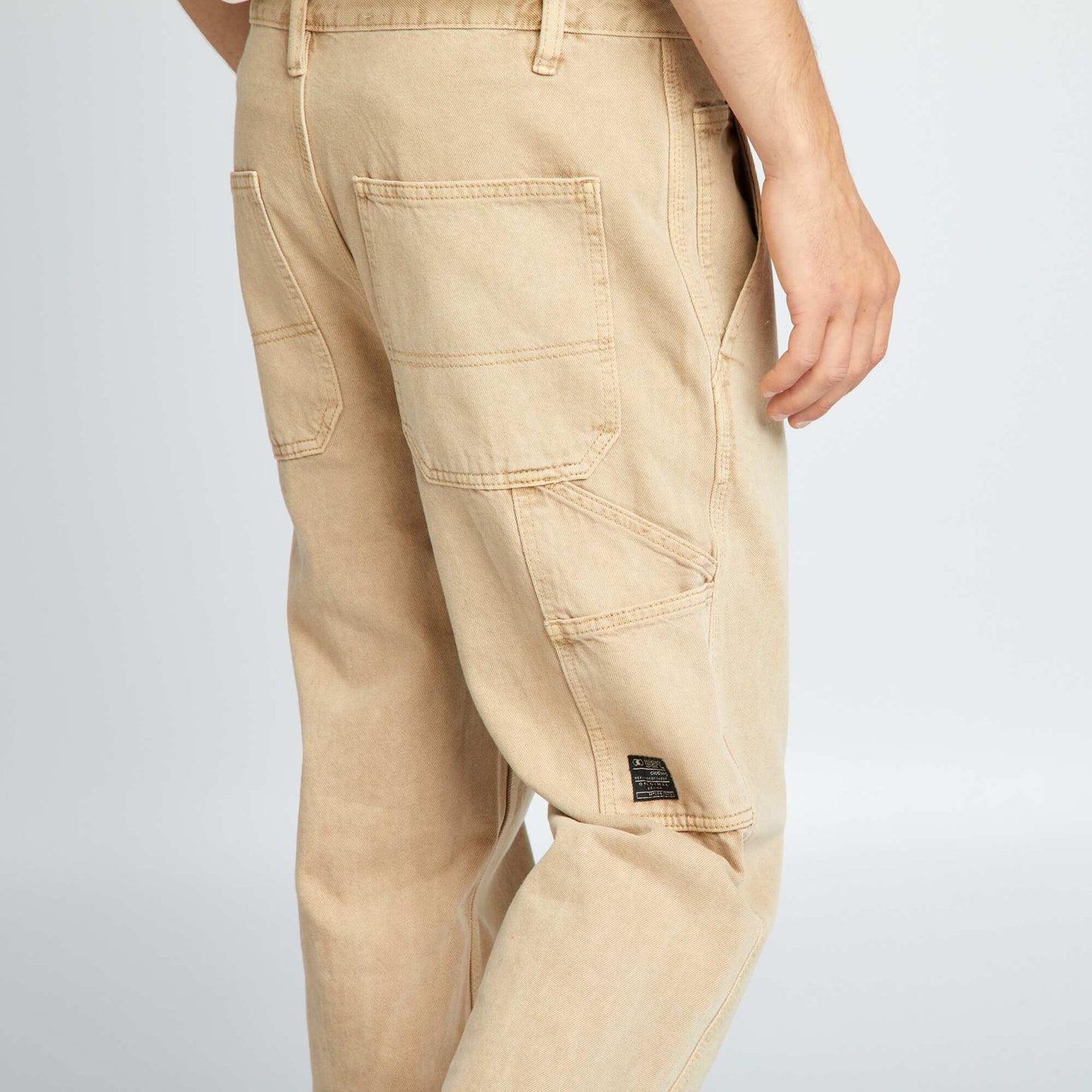 Wide-leg jeans BEIGE AS S