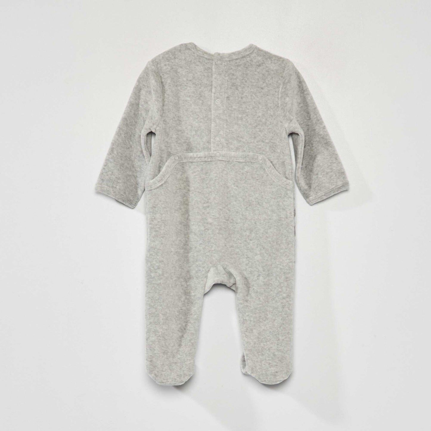 'Star Wars' velour romper GREY