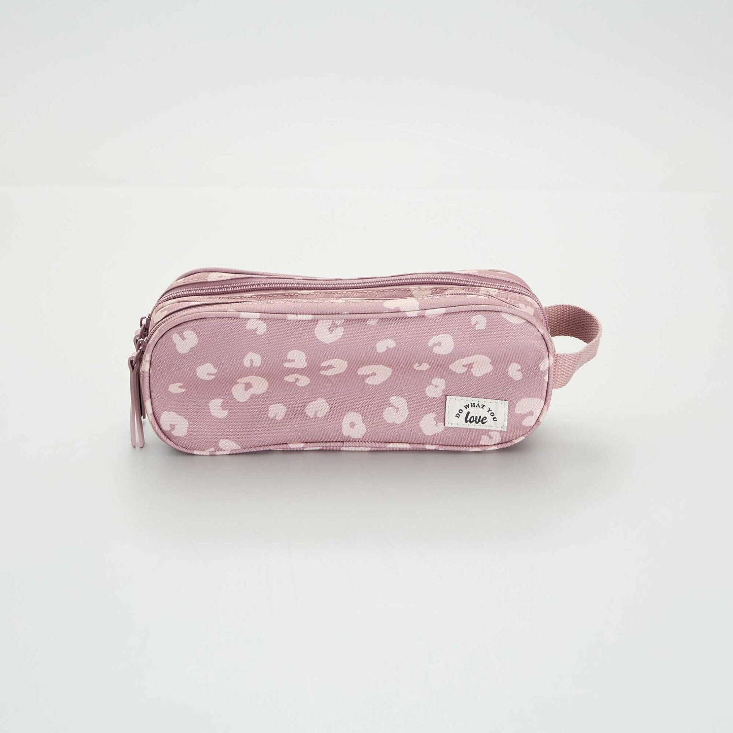 Pencil case with double compartment LEOPARD