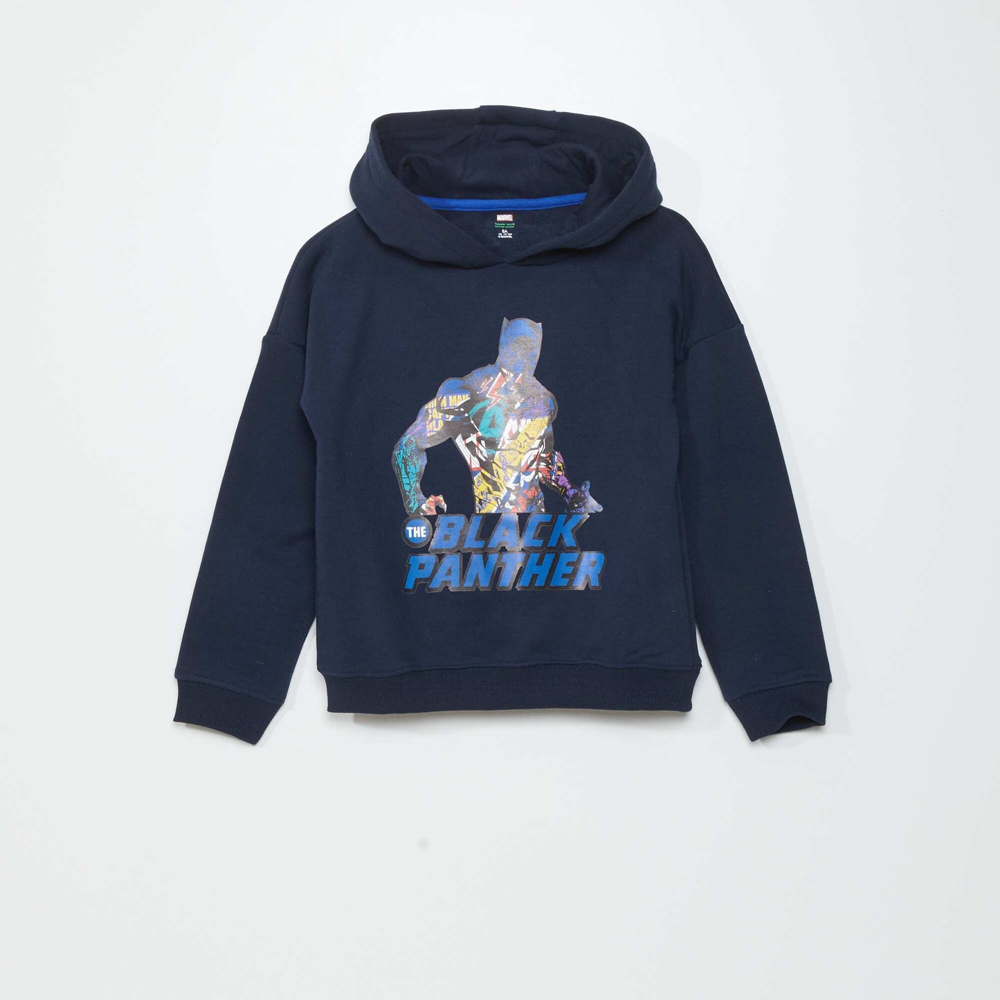 Black Panther hooded sweatshirt BLU_PANTHE