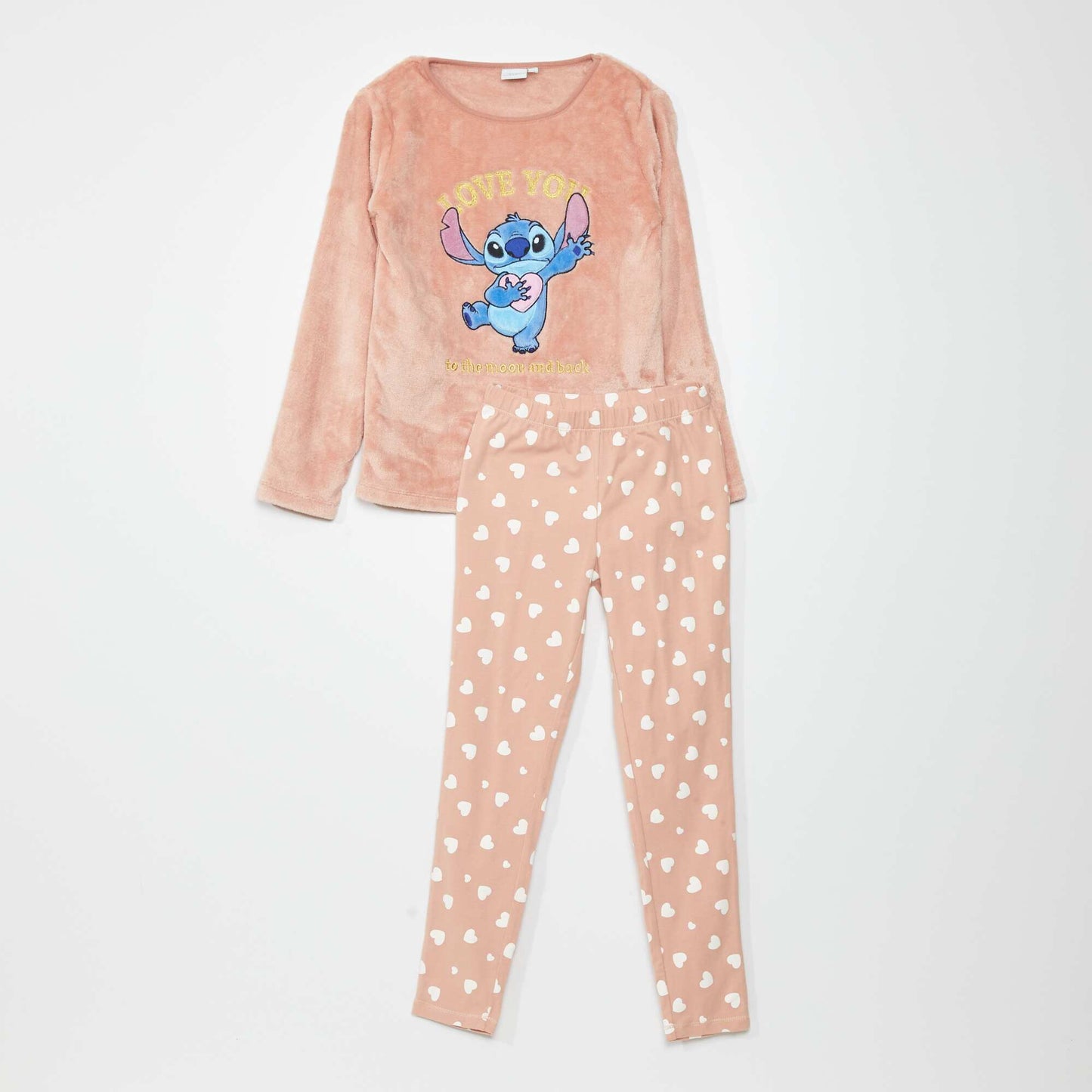 'Stitch' pyjama T-shirt + bottoms set - 2-piece set Pink
