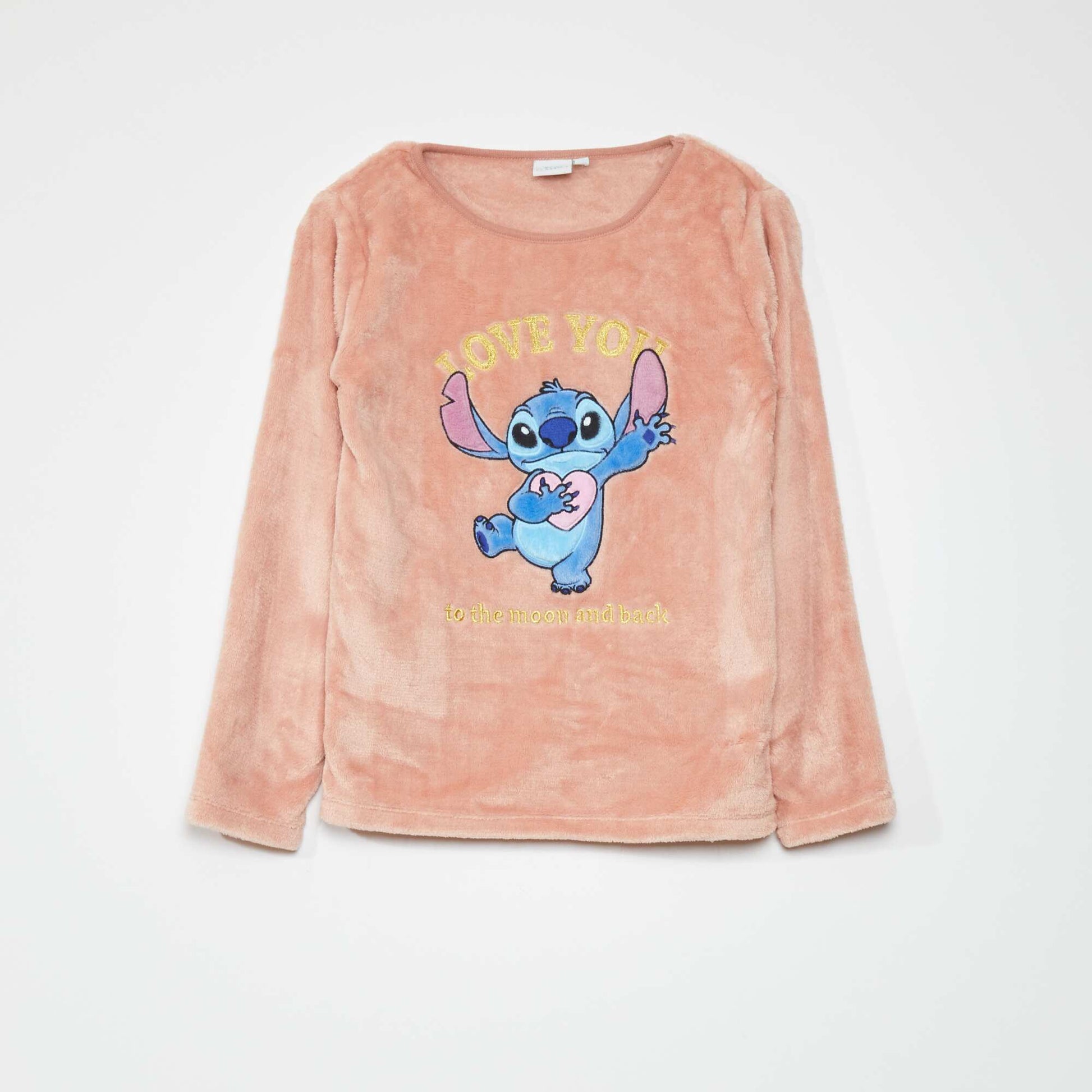 'Stitch' pyjama T-shirt + bottoms set - 2-piece set Pink