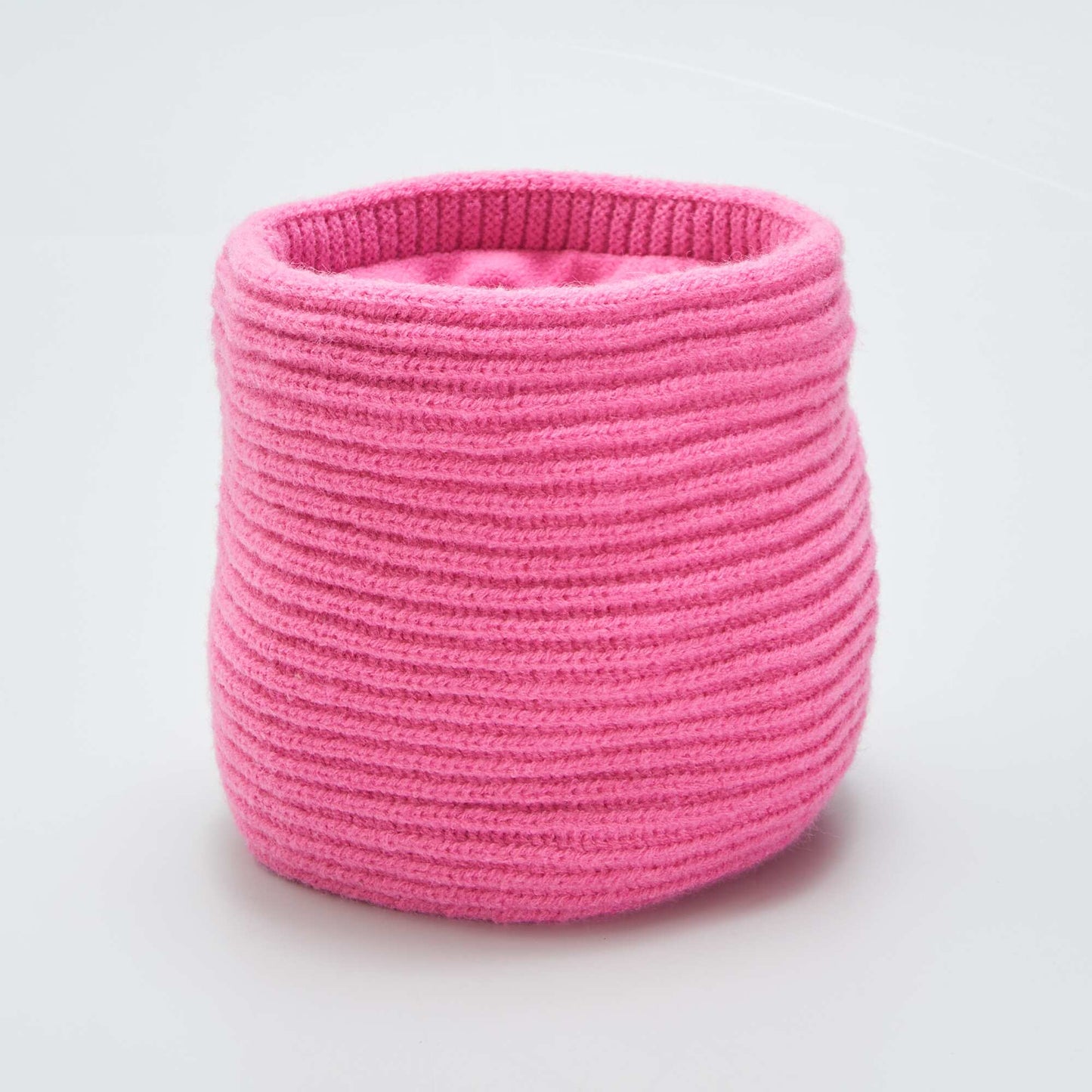 Ribbed snood BRIGHTPINK