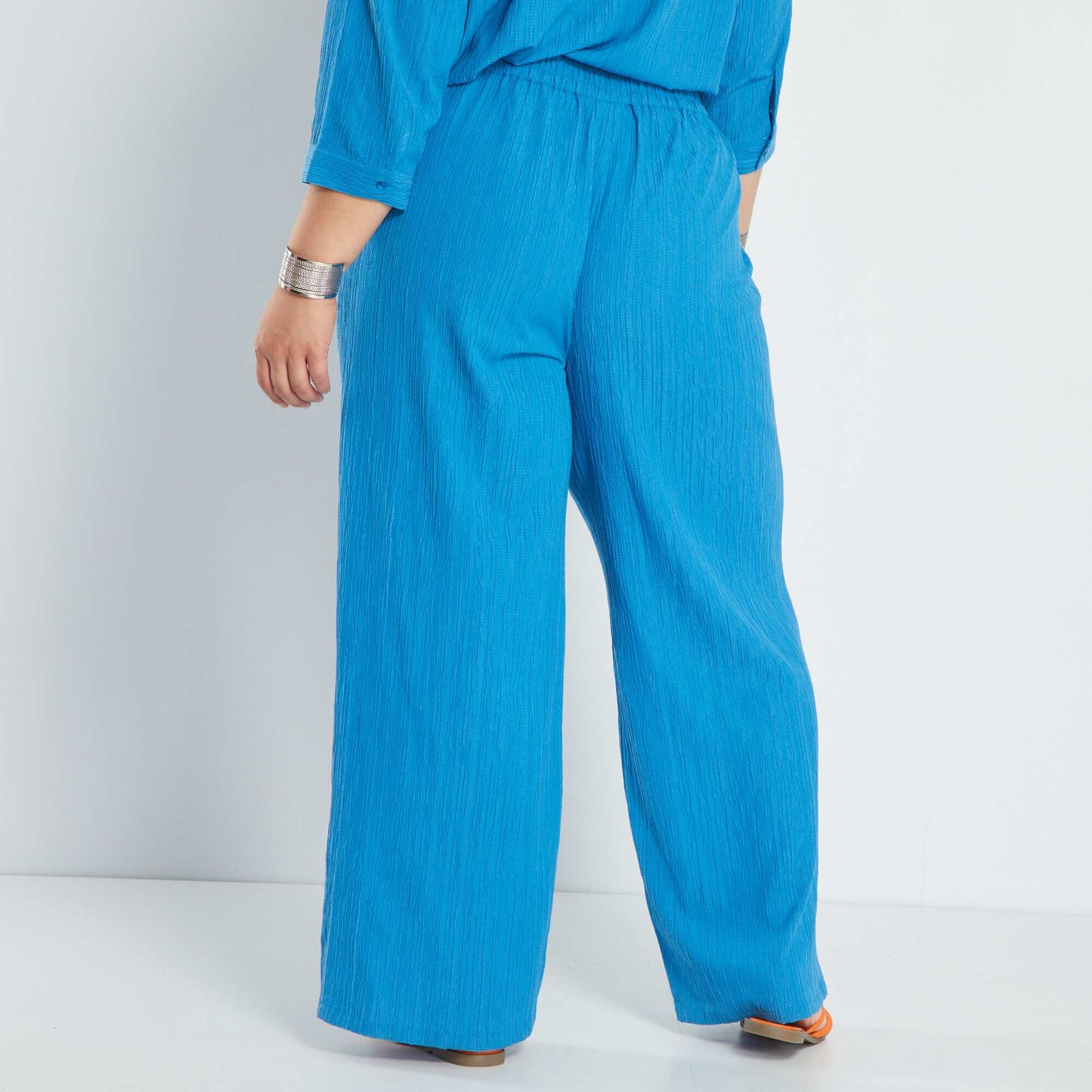 Wide-leg trousers BLUE MEDIT