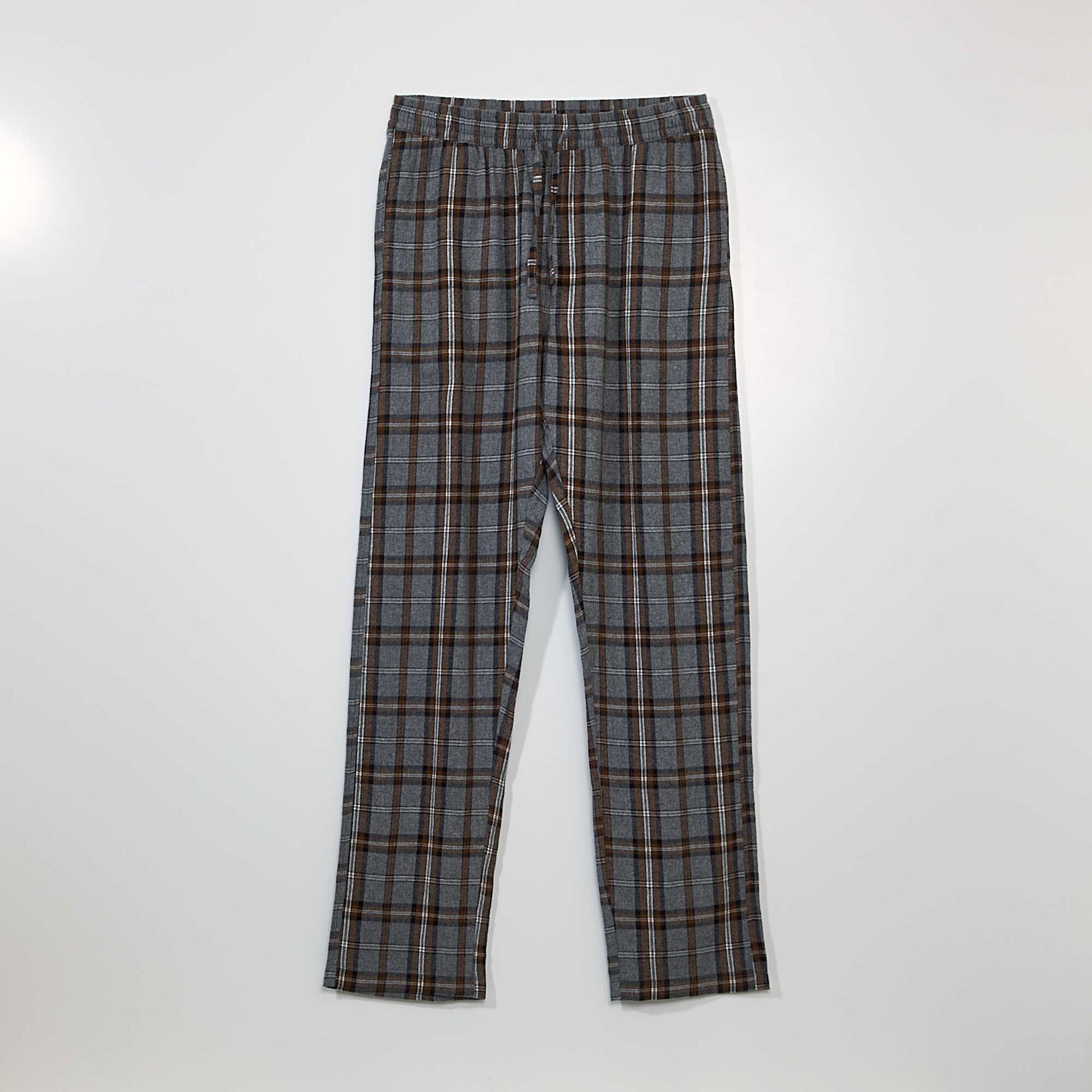 Flannel loungewear bottoms KRO GRAY