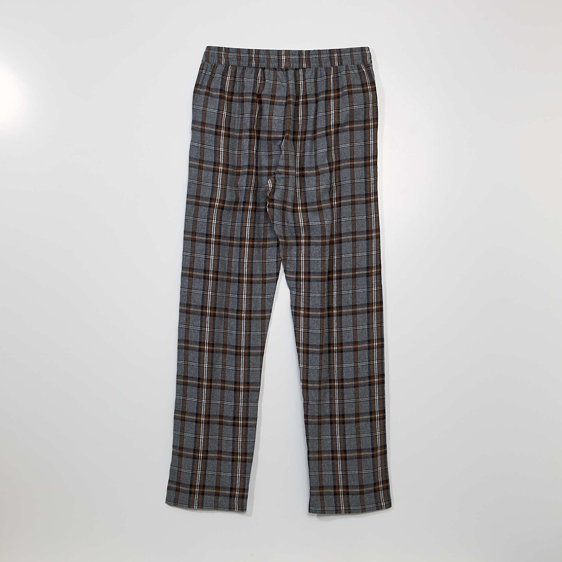 Flannel loungewear bottoms KRO GRAY