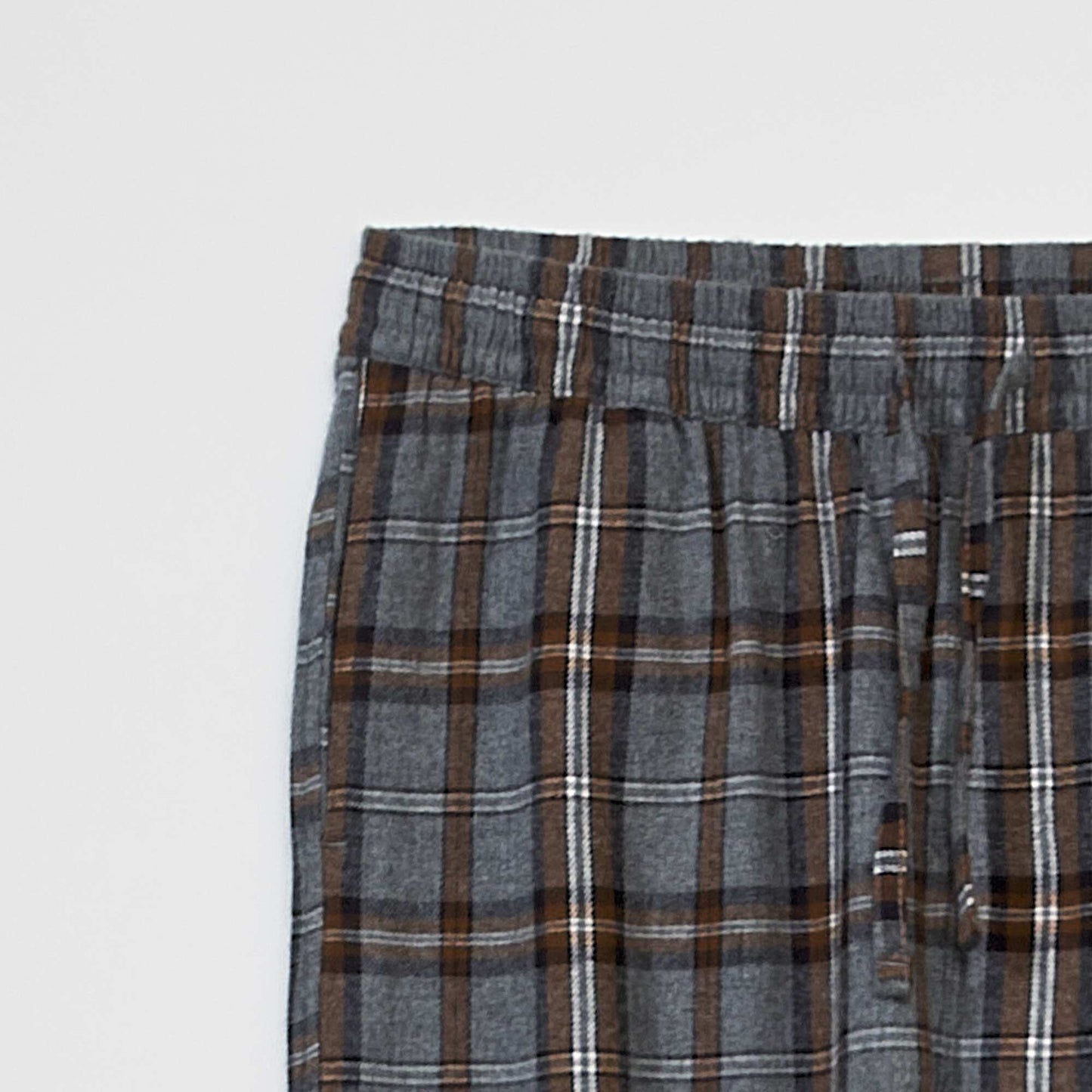 Flannel loungewear bottoms KRO GRAY