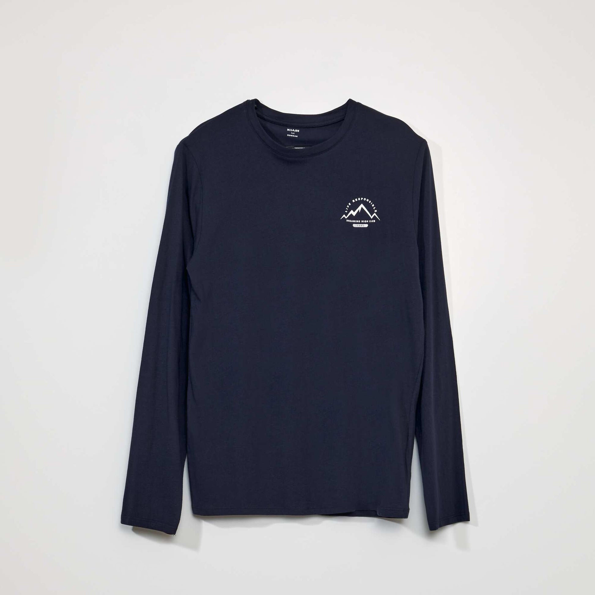 Long pyjamas - Mountain print - 2-piece set navy