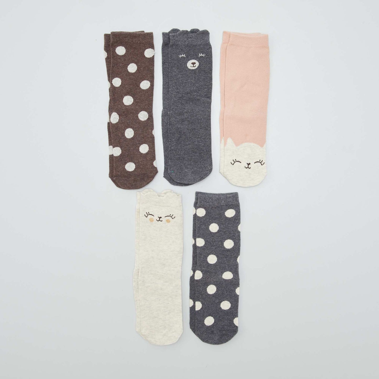 Pack of 5 pairs of socks CATS