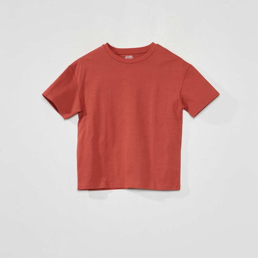 Plain jersey T-shirt RED MARCH