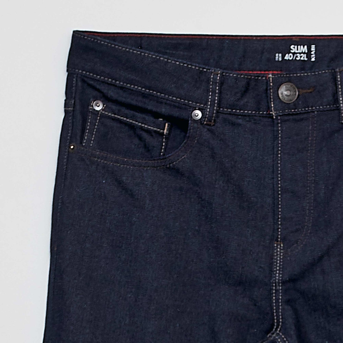 Slim-fit jeans with standard waist - L32 RINSE1