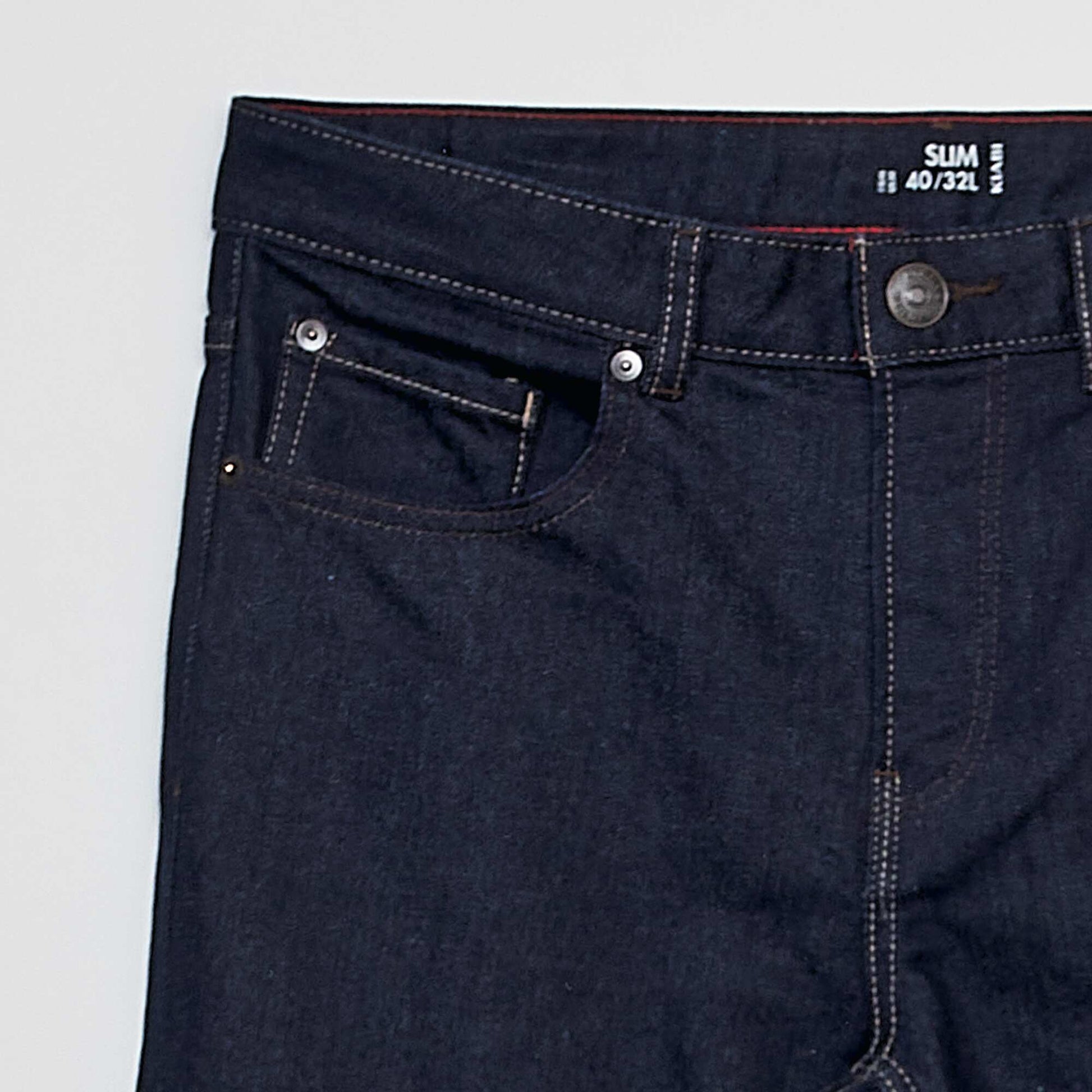 Slim-fit jeans with standard waist - L32 RINSE1