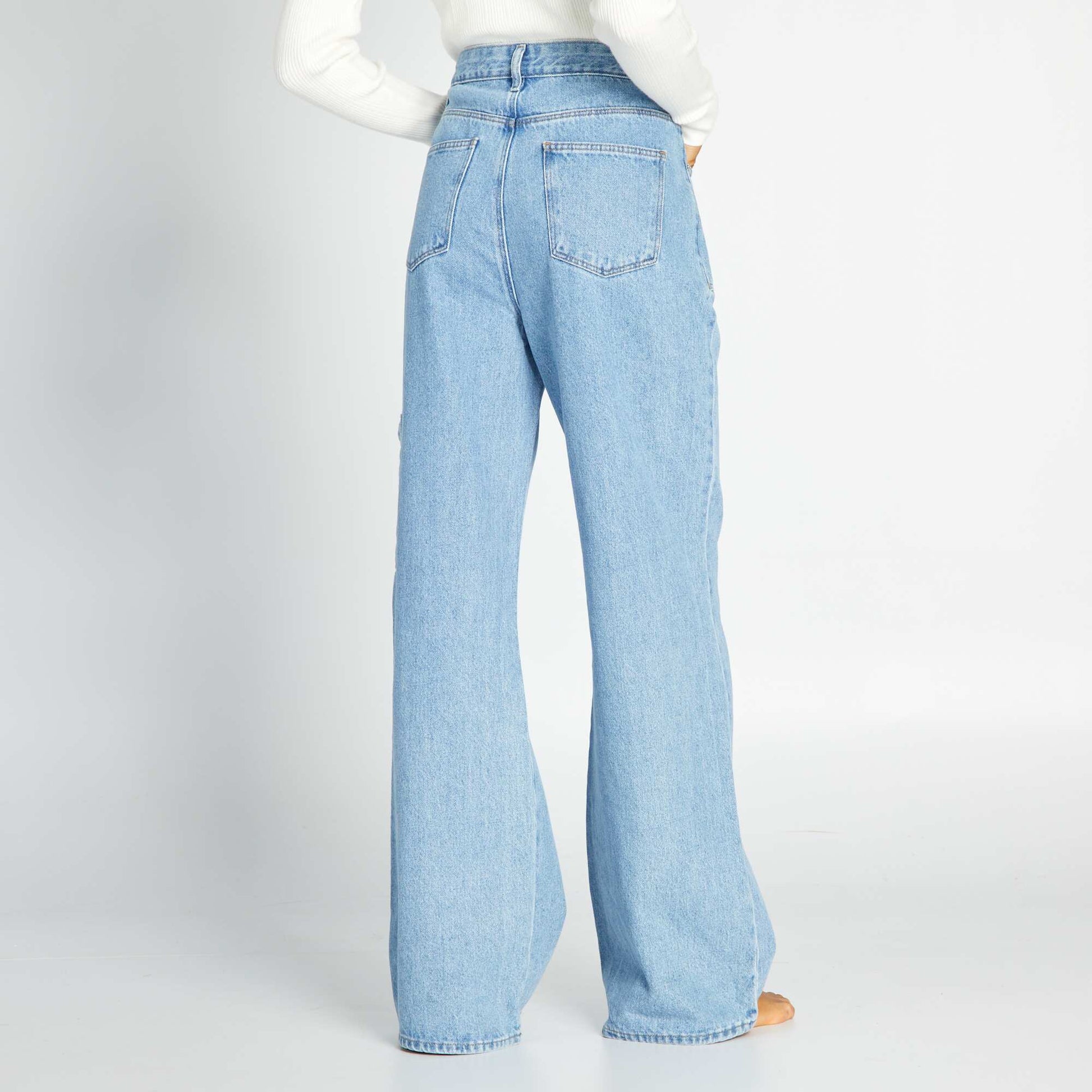 Wide-leg trousers with patch pockets DOUBLE_STO