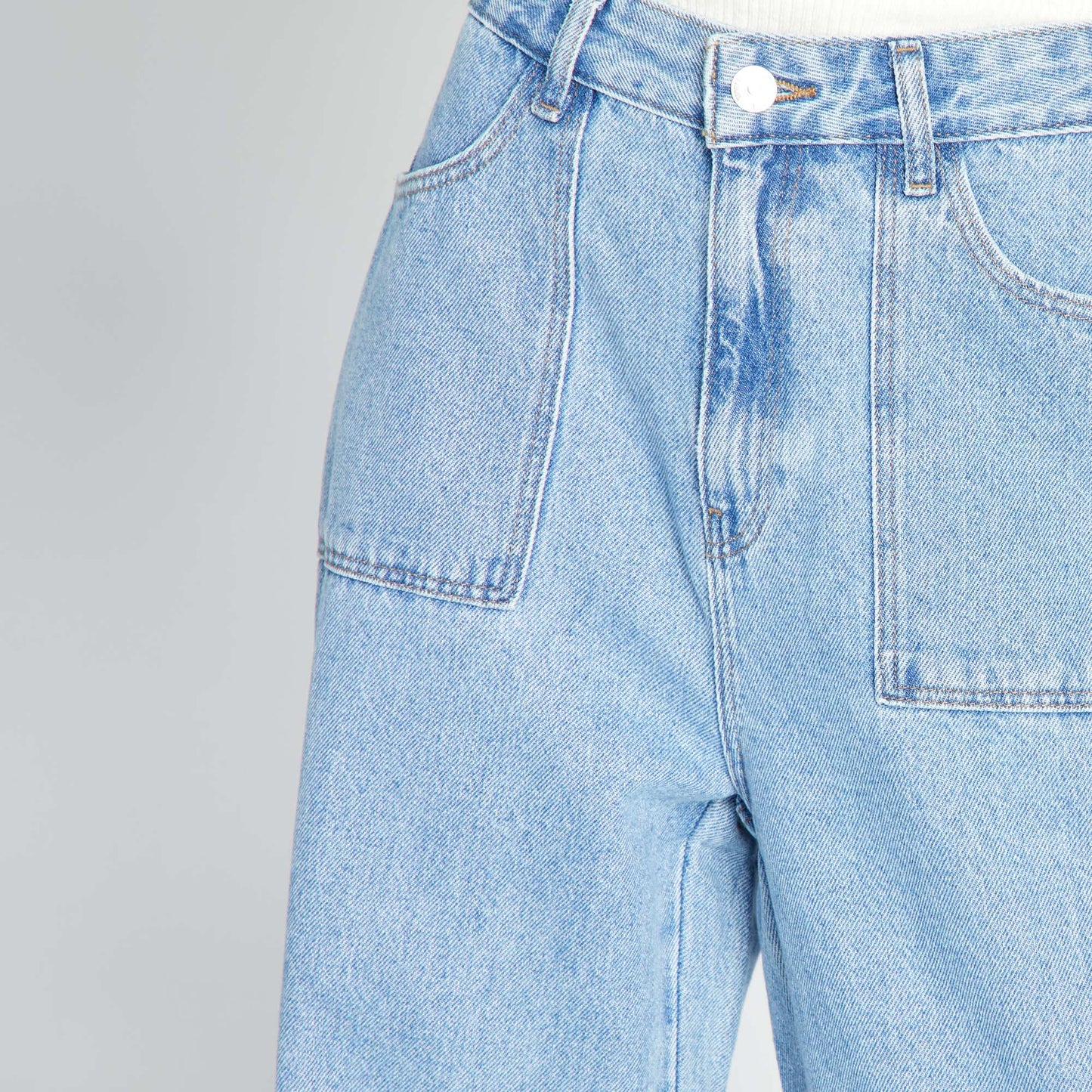 Wide-leg trousers with patch pockets DOUBLE_STO