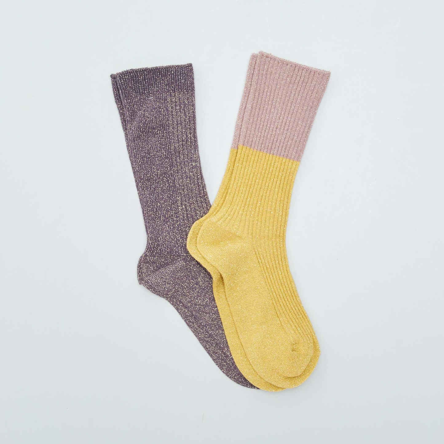 Pack of 2 pairs of socks BURGUNDY