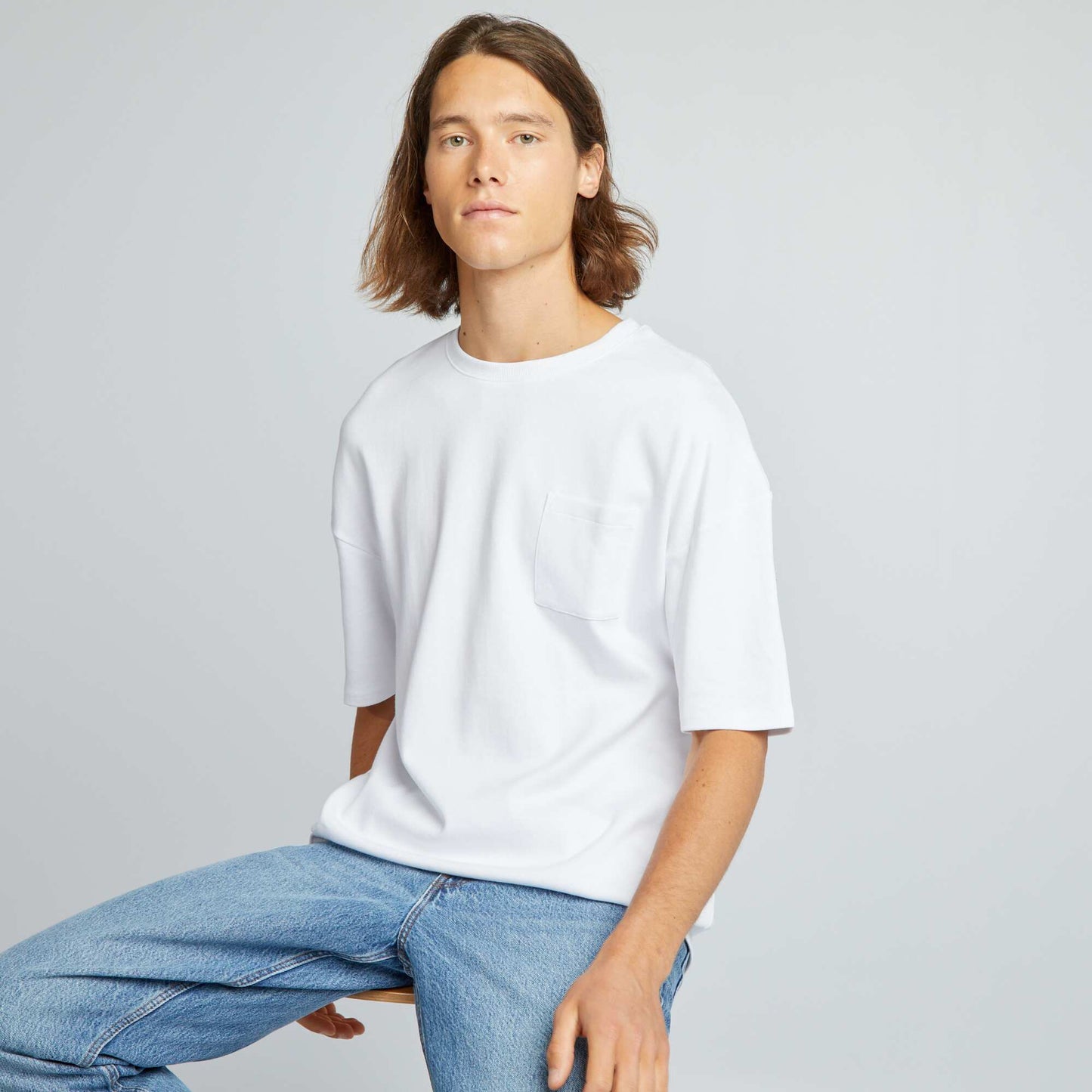 Round neck T-shirt White