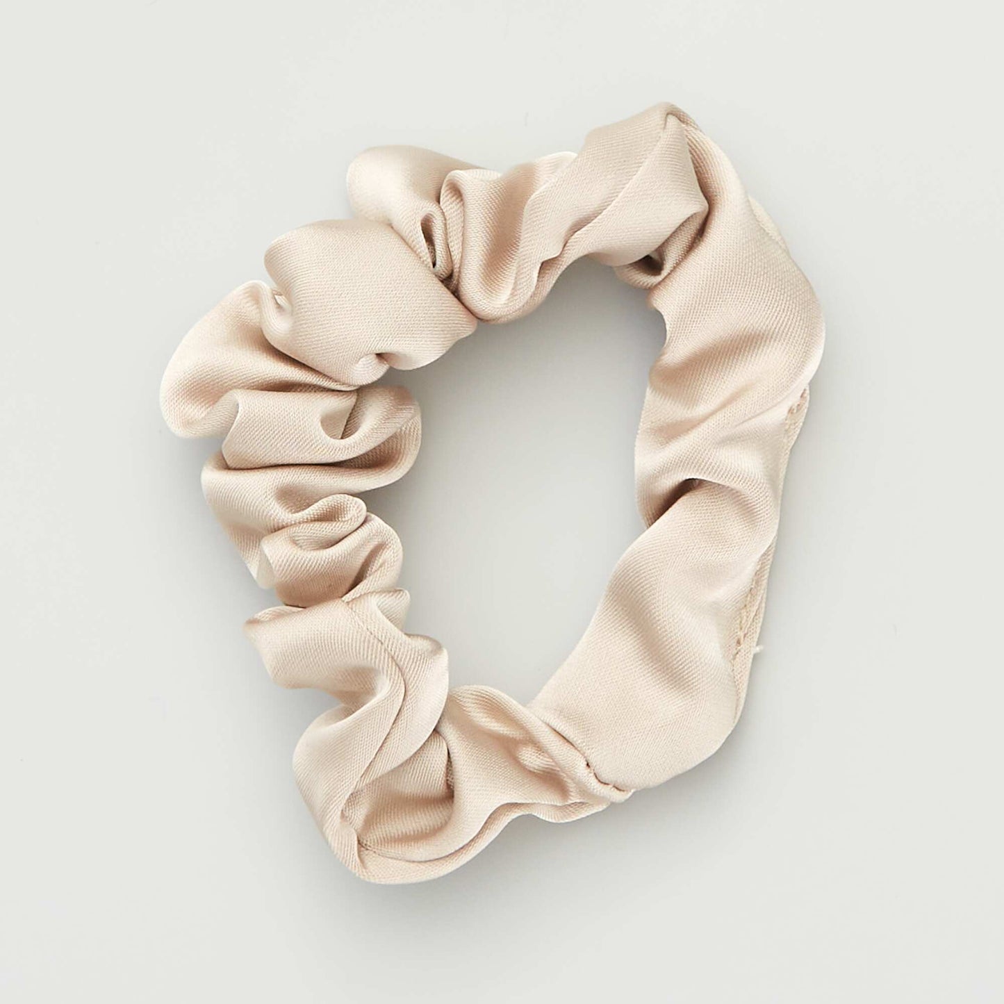 Pack of 5 satiny scrunchies BEIGBROWN