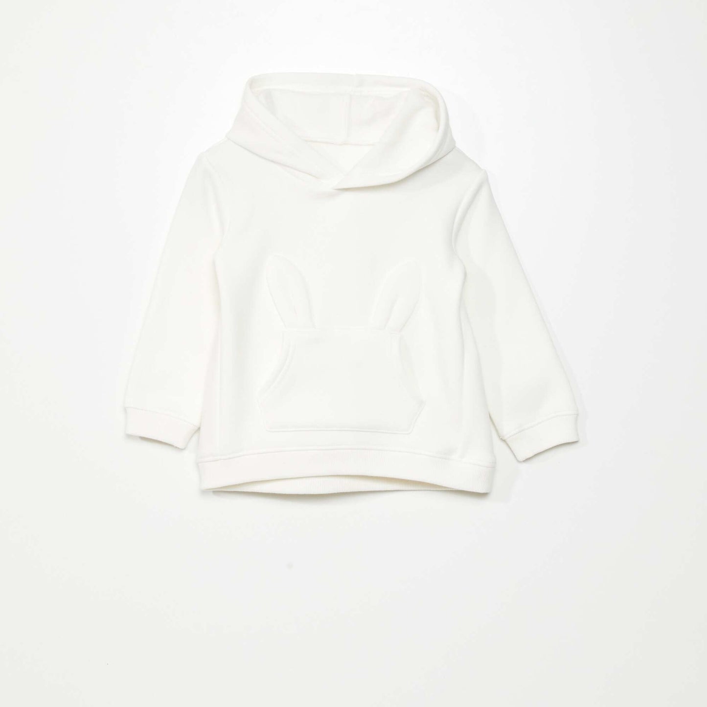 Sweatshirt with fancy pocket - Super warm White