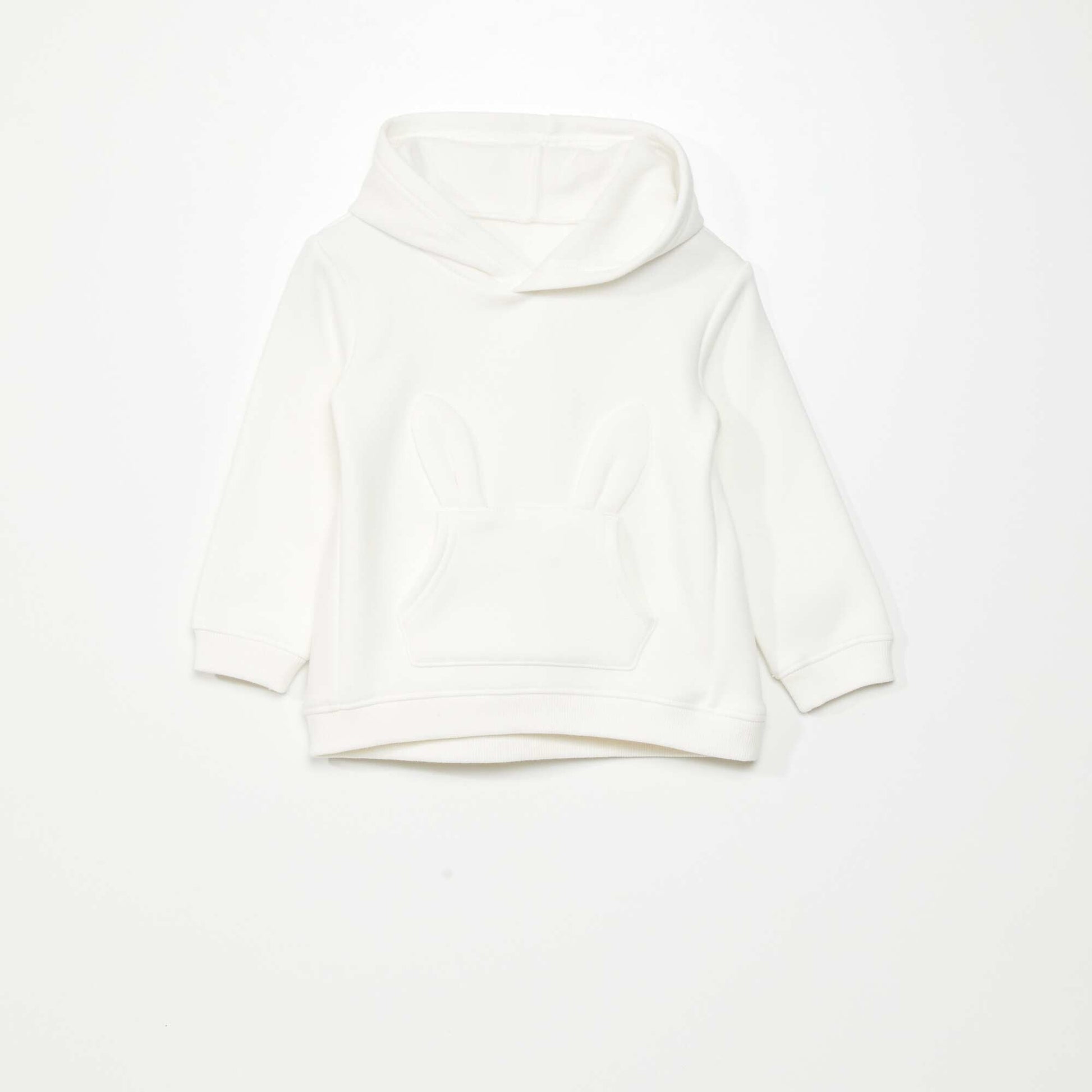 Sweatshirt with fancy pocket - Super warm White