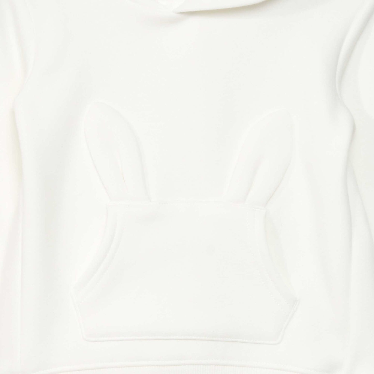 Sweatshirt with fancy pocket - Super warm White