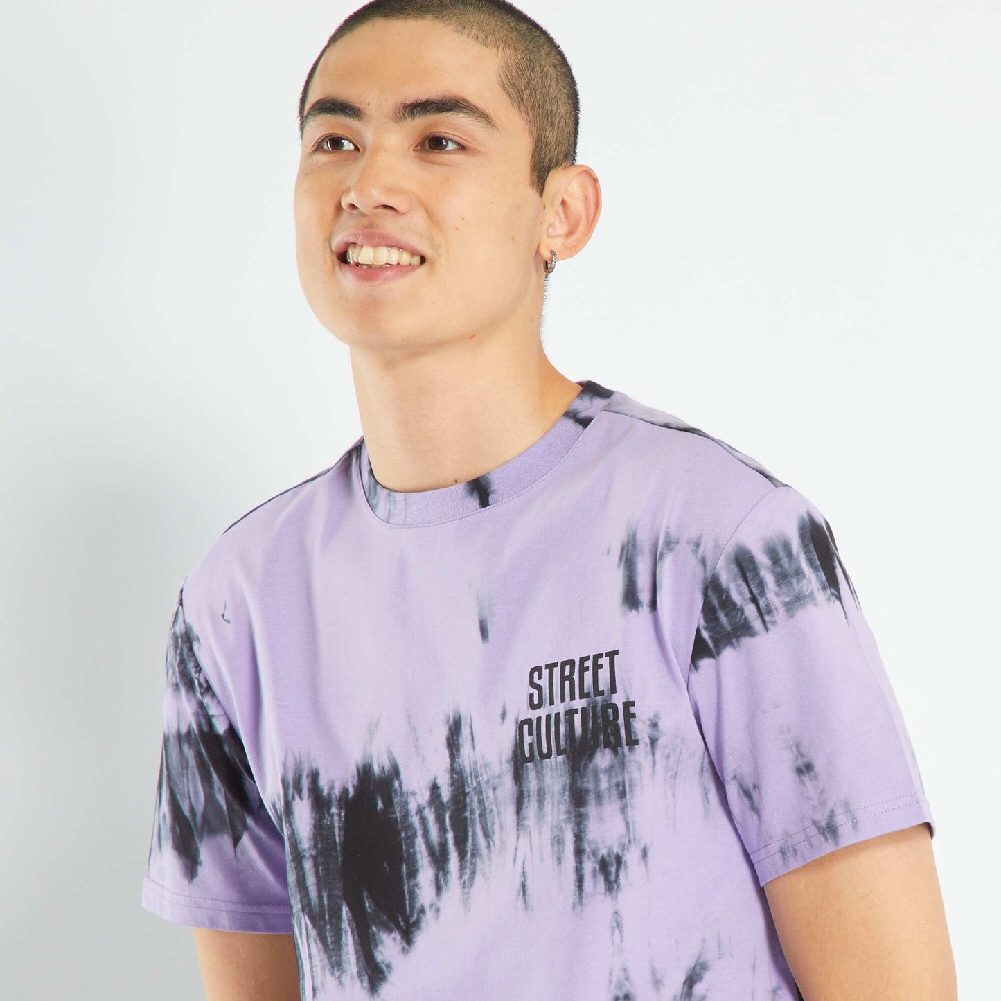 Tie-dye jersey T-shirt PURPLE ACE