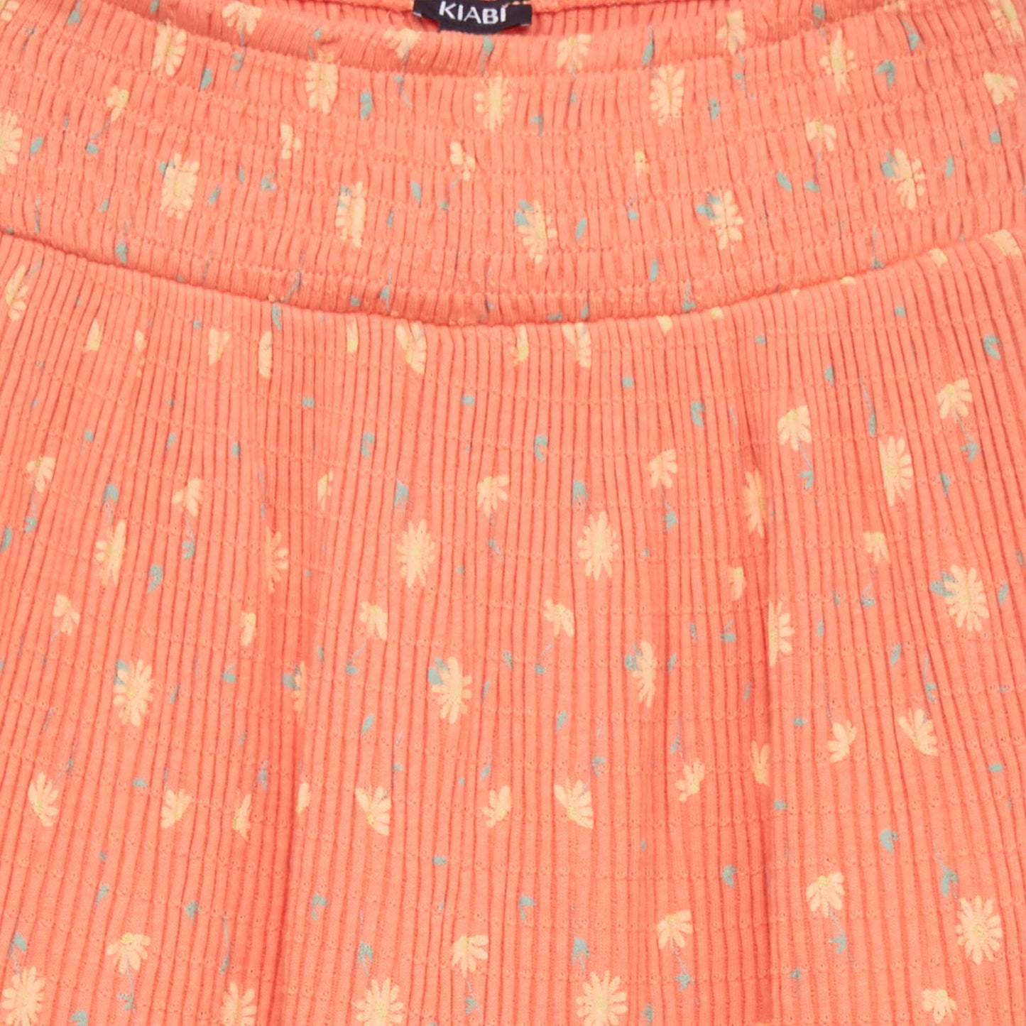 Printed pointelle knit skirt CORAL_MARG