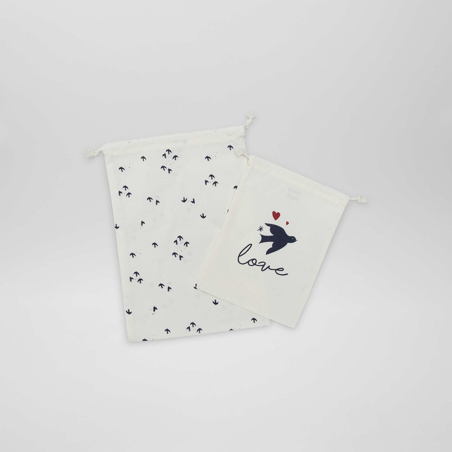 Pack of 2 gift pouches BIRD