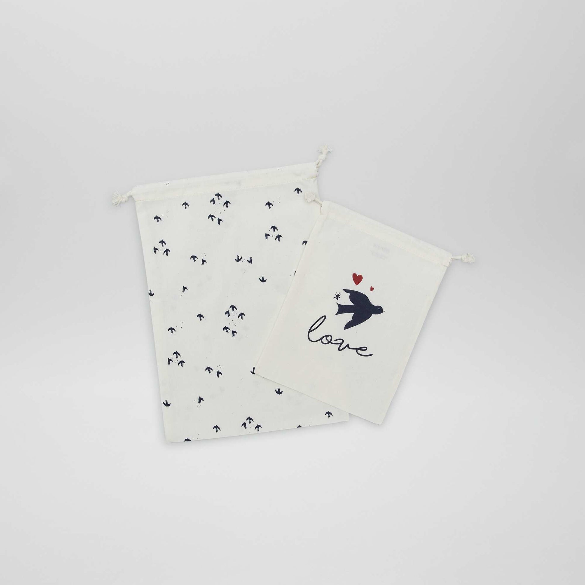 Pack of 2 gift pouches BIRD