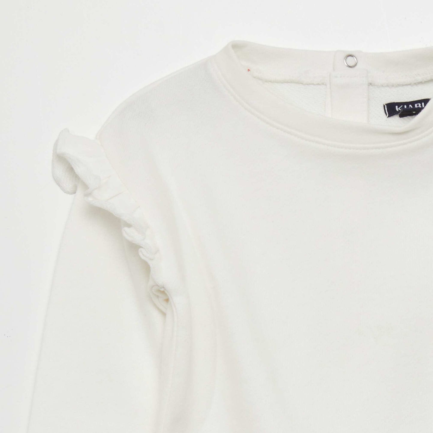 French terry sweatshirt WHITE