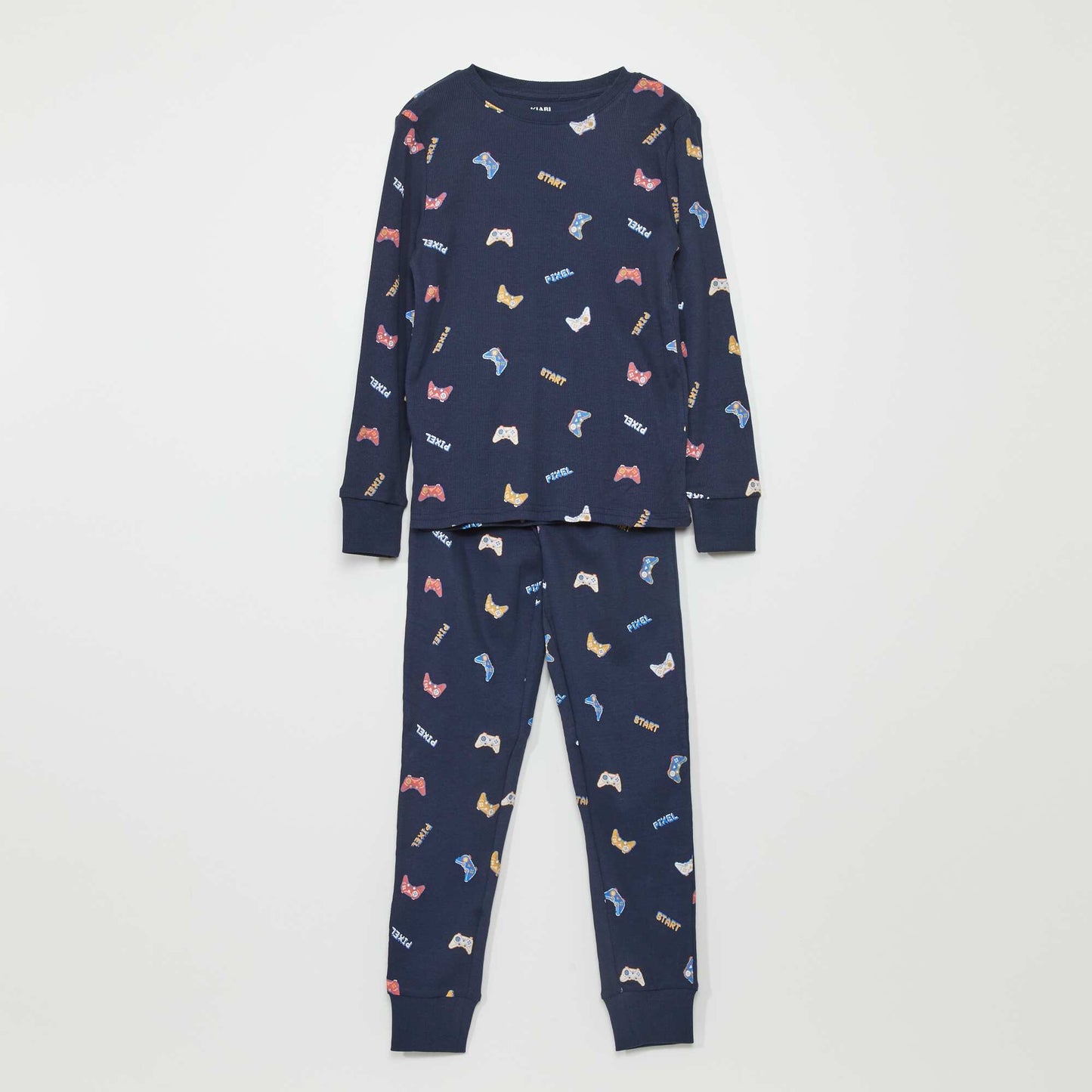 Long pyjamas with all-over print BLUE