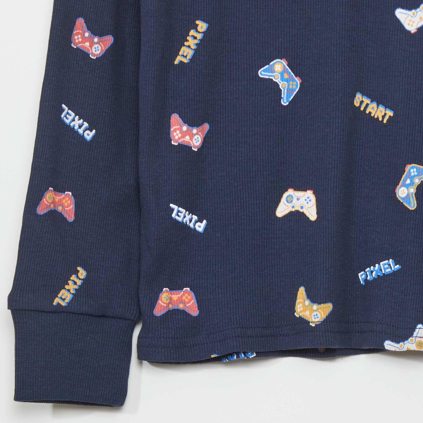 Long pyjamas with all-over print BLUE