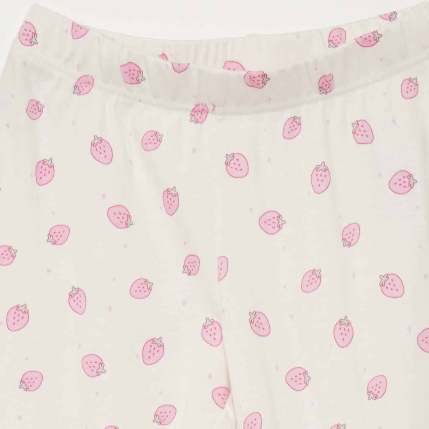 Long pyjamas - Strawberry print - 2-piece set PINK