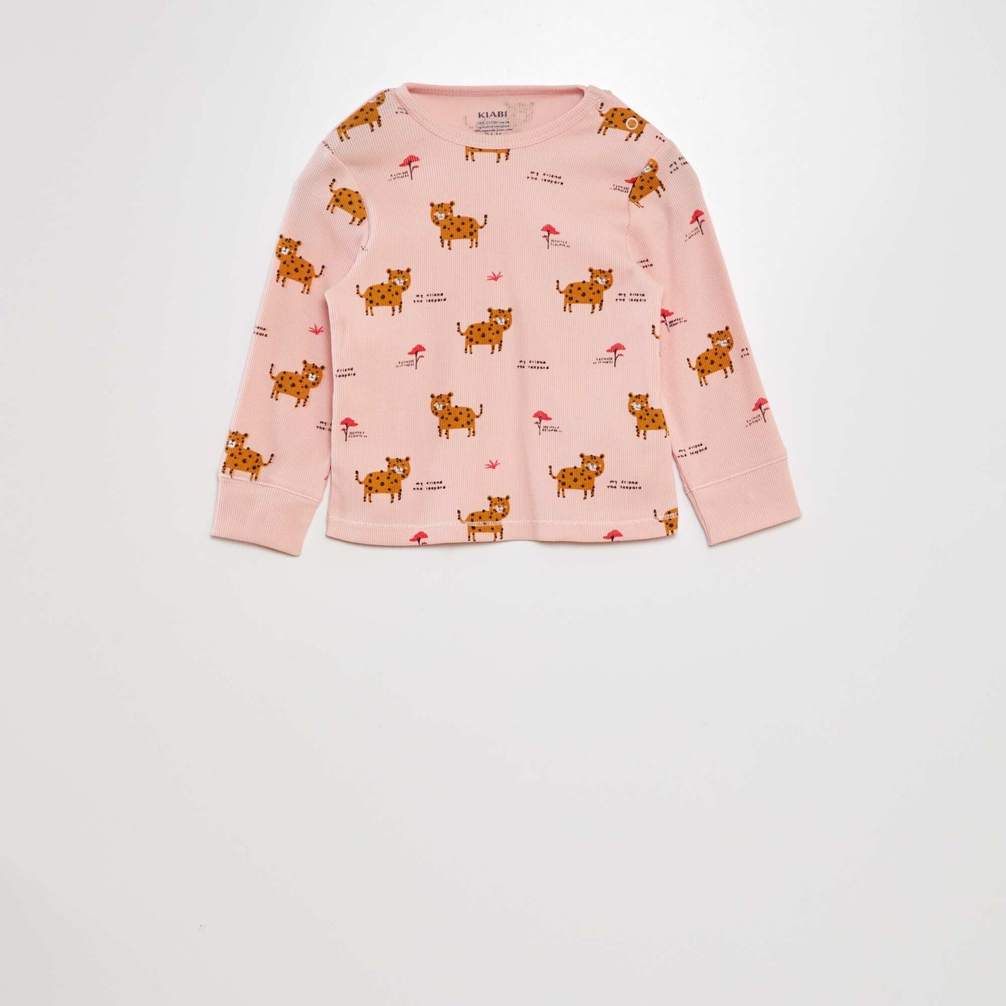 Ribbed pyjama set - 2-piece set PINK