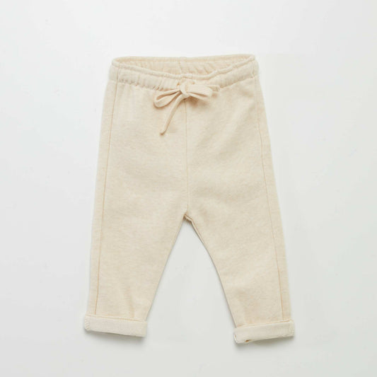 French terry joggers BEIGE