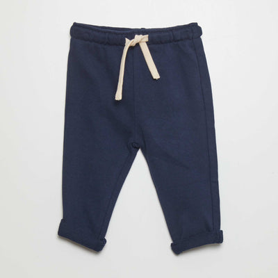 French terry joggers BLACK
