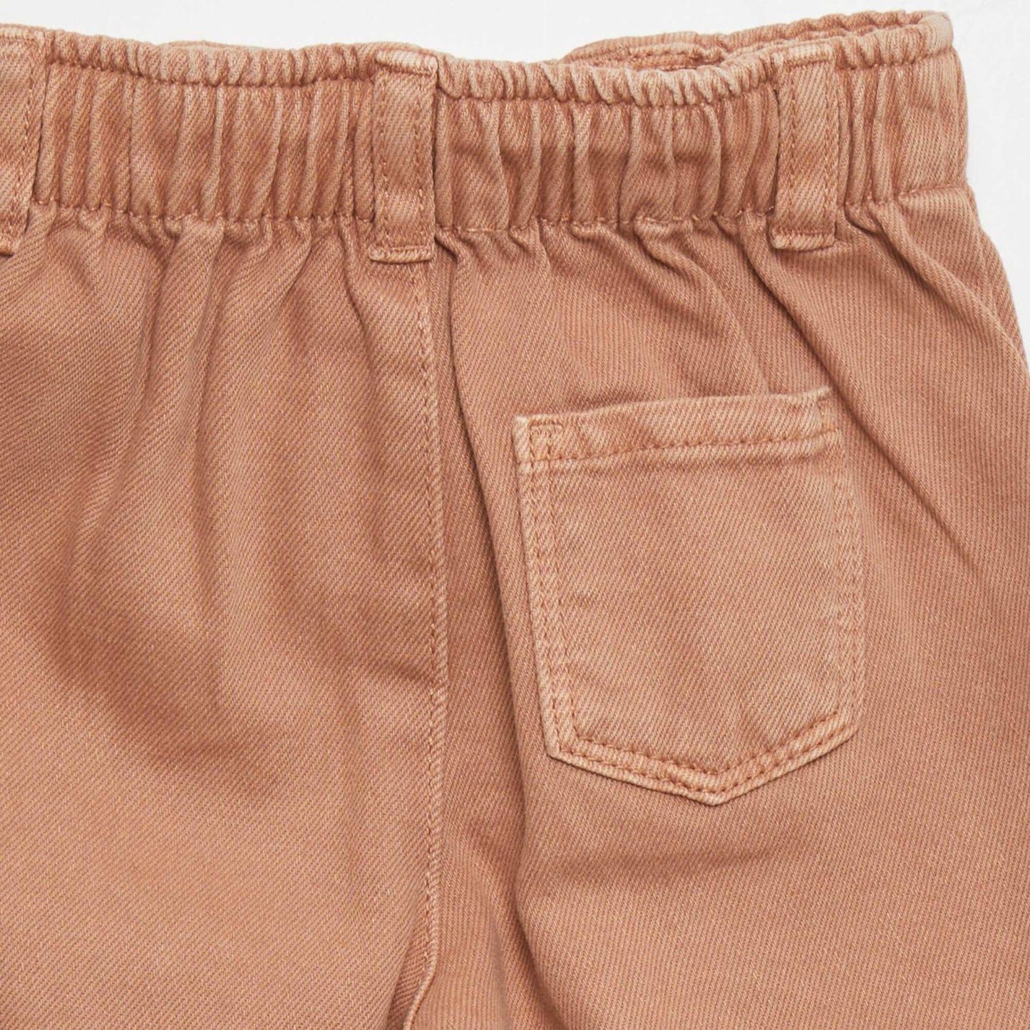 Paper bag style trousers BROWN