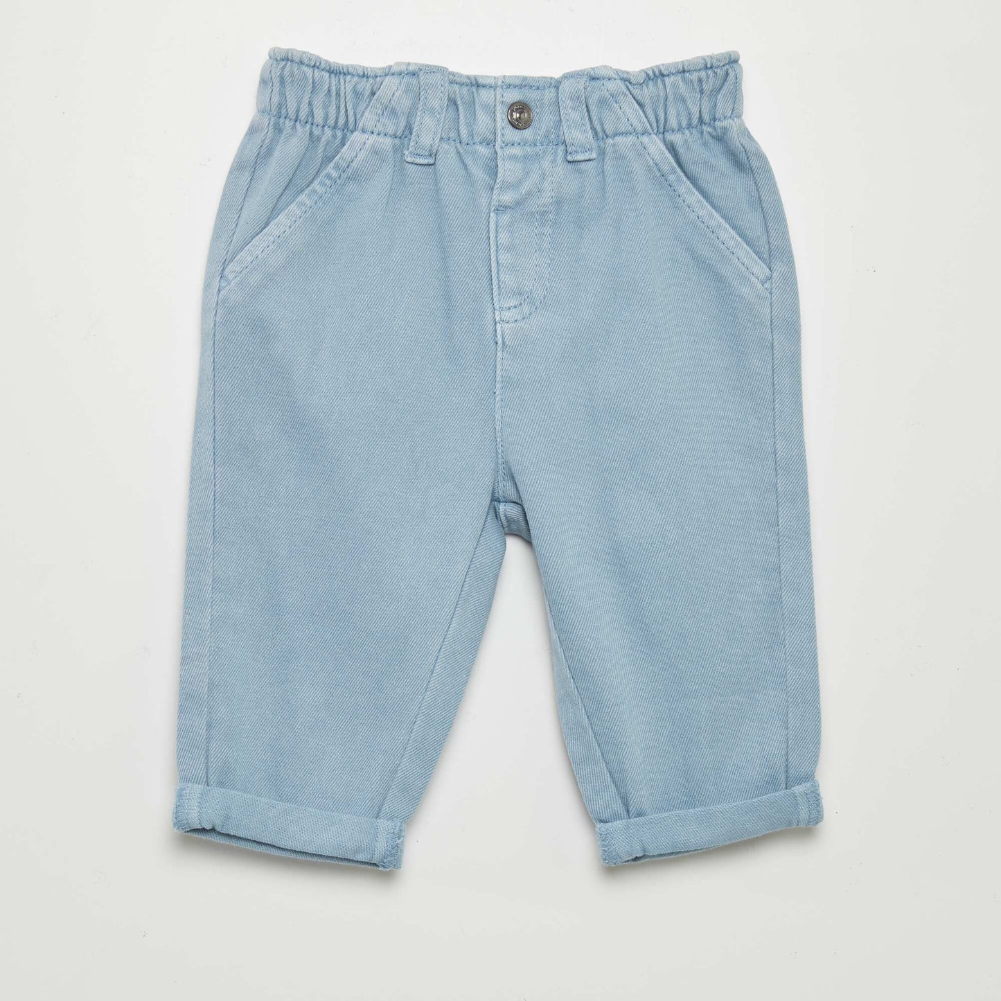 Paper bag style trousers BLUE