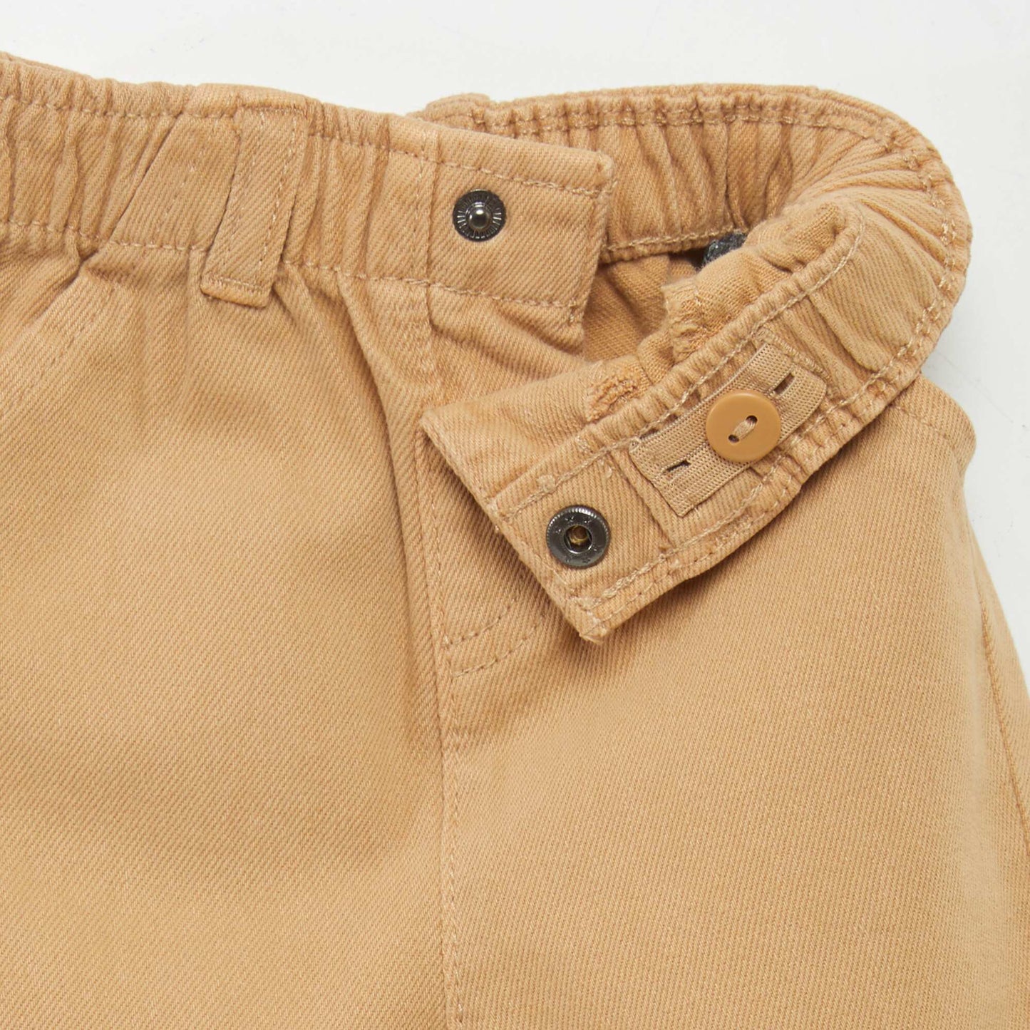 Paper bag style trousers BEIGE