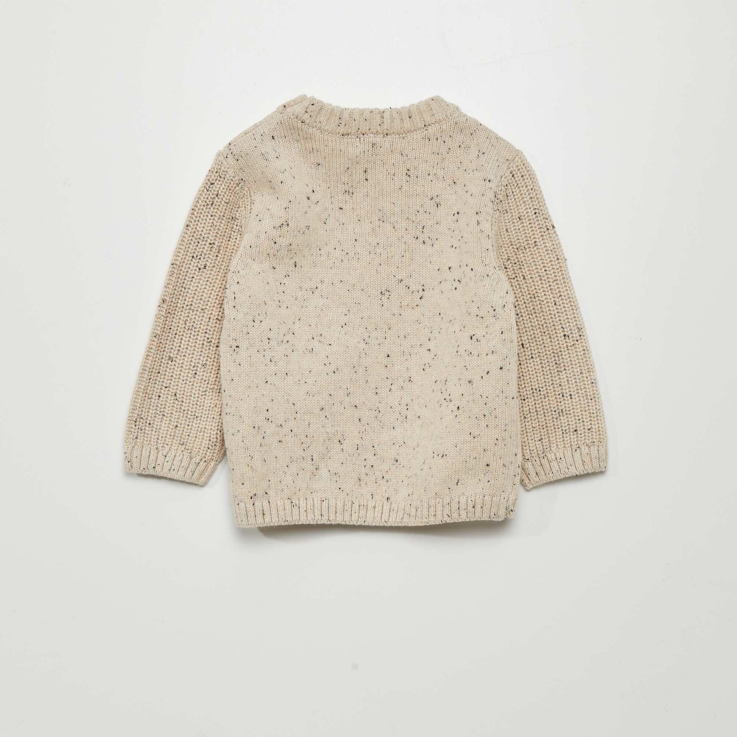 Flecked sweater BEIGE