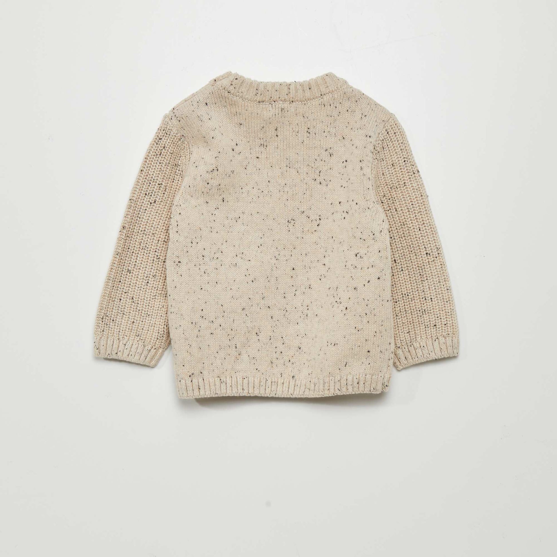 Flecked sweater BEIGE