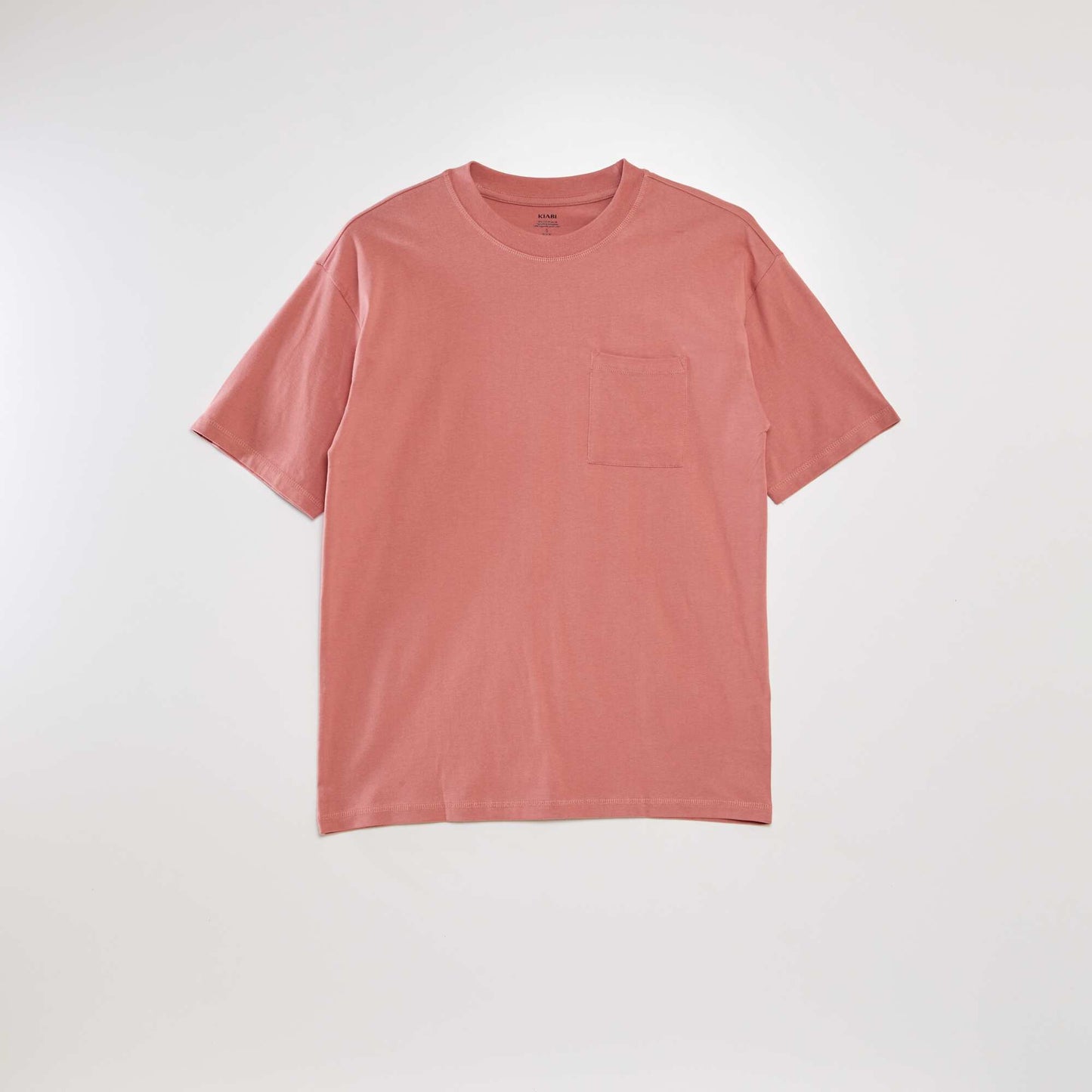 Plain loose-fit T-shirt PINK