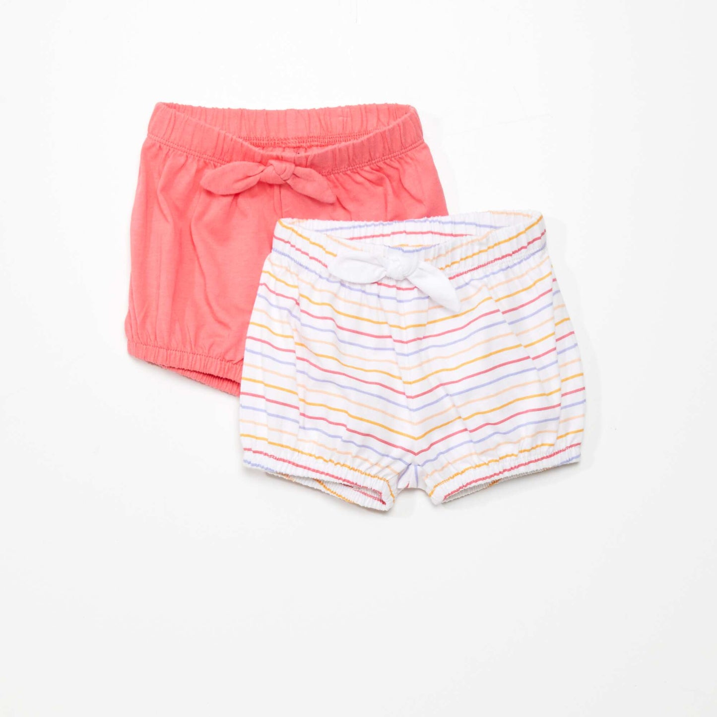 Pack of 2 cotton shorts MULTI STRIPE