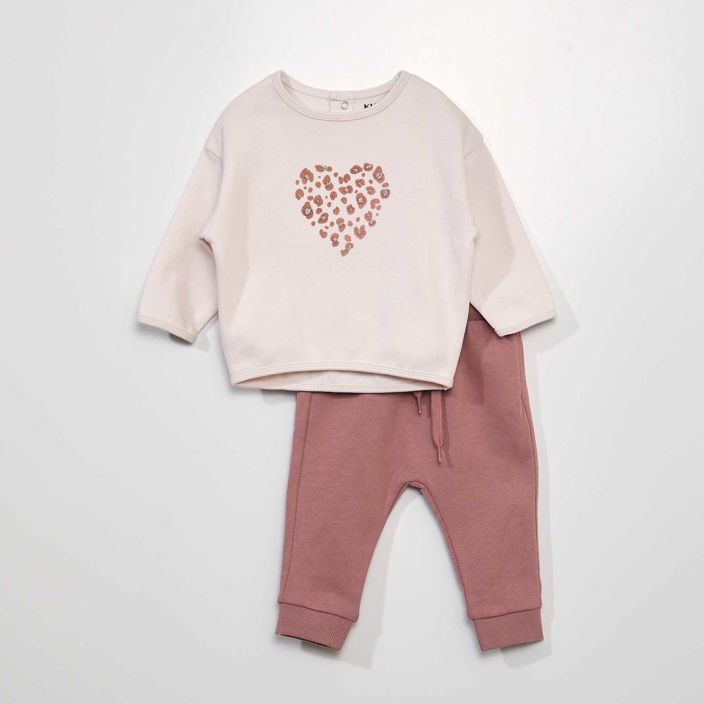 Fancy sweatshirt and joggers set PINK