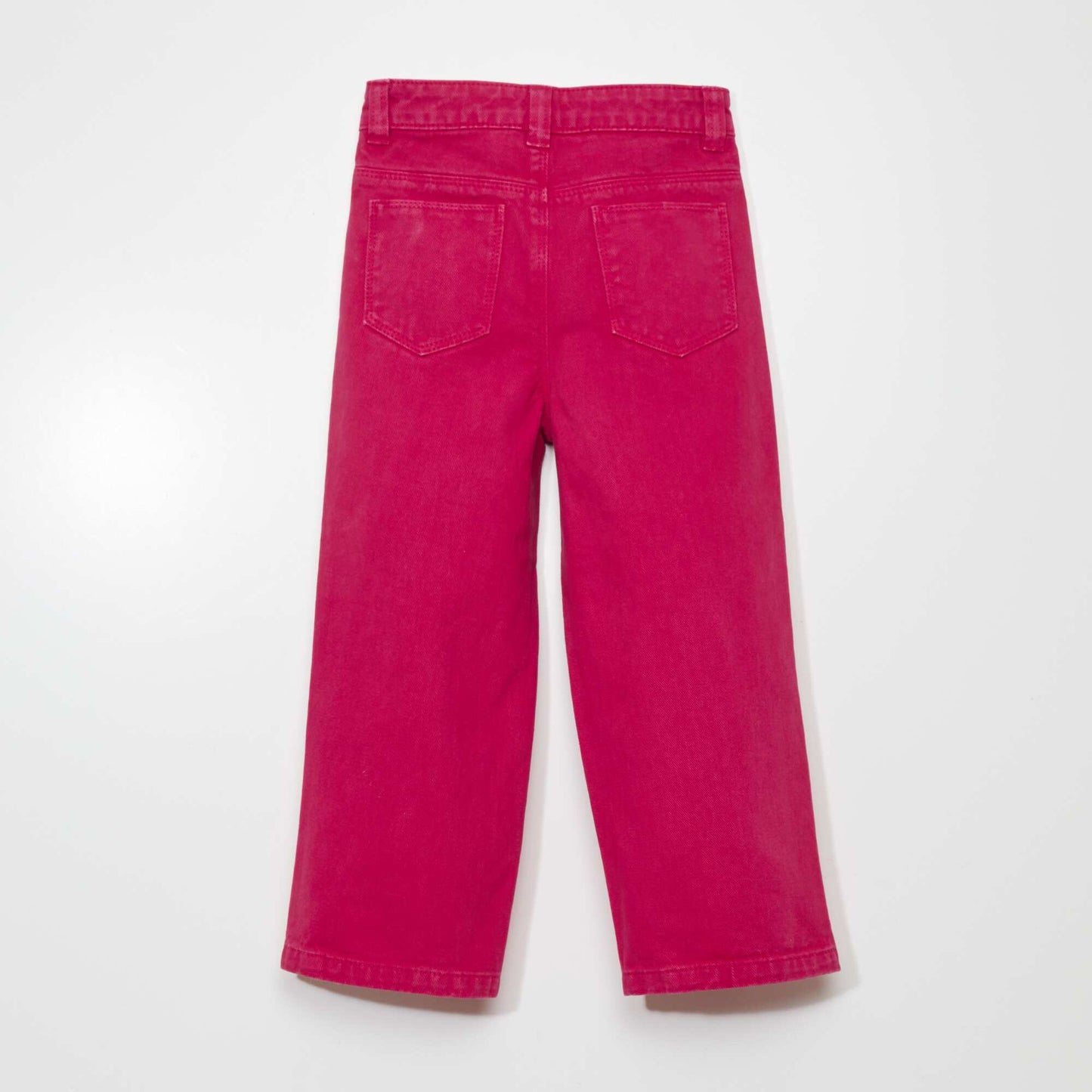 High-rise wide-leg jeans PINK