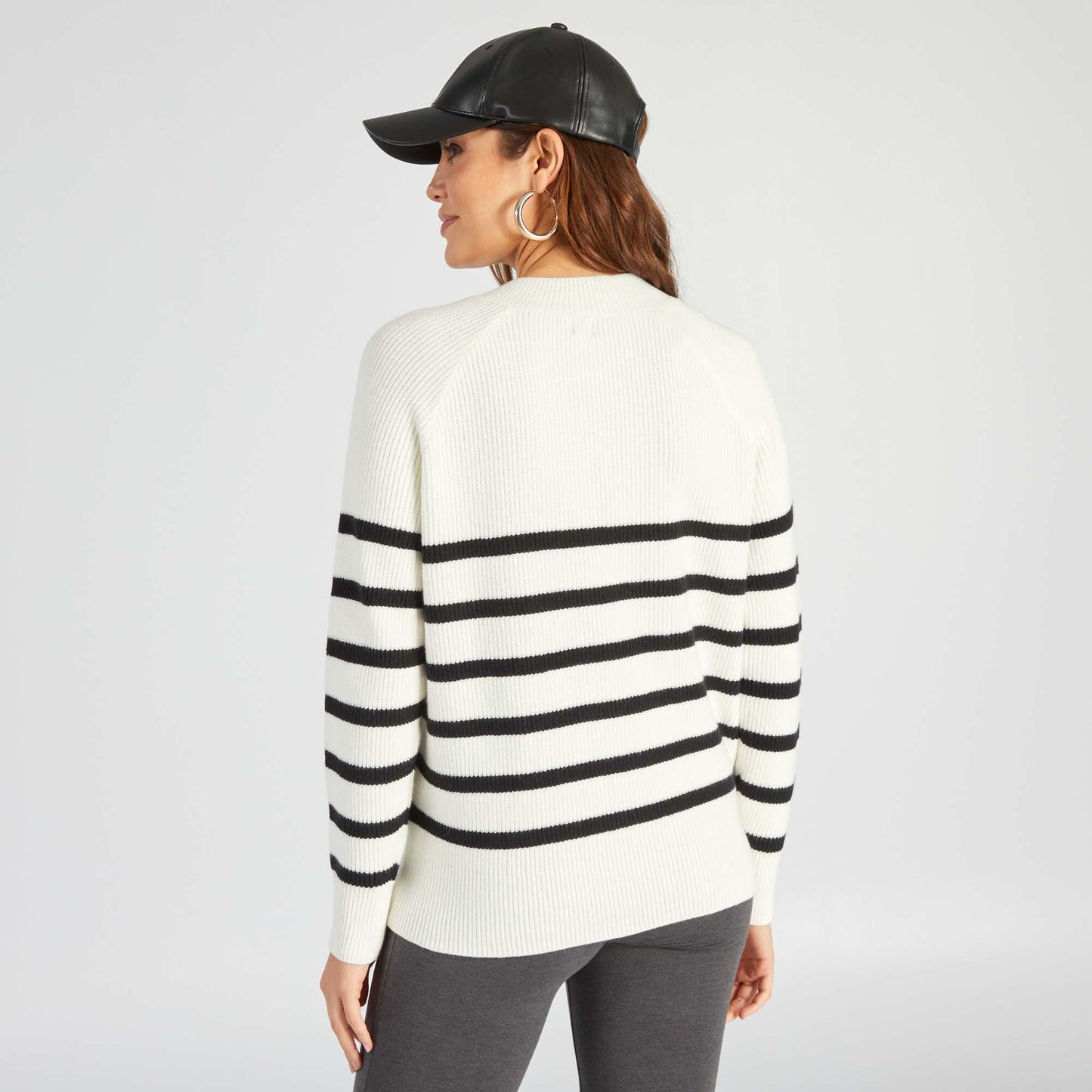 Breton nursing sweater WHITE