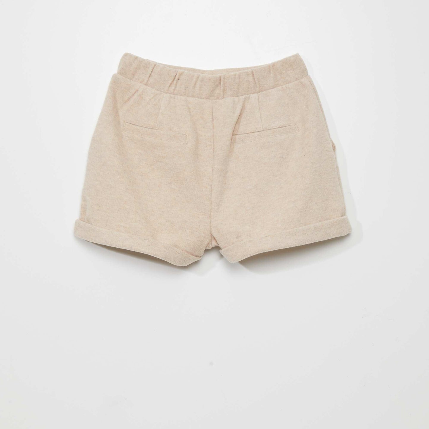 Woolcloth-effect shorts BEIGE